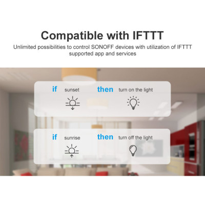 Interrupteur Wi-Fi Un Canal SONOFF BASICRFR3 – Relais 10 A 100-240 V AC – Compatible Alexa & Google Home  [Option: Tasmota]