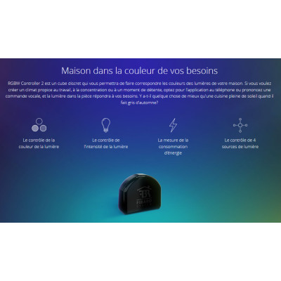 FIBARO RGBW Controller 2 – Contrôleur Universel RGBW Z-Wave+ pour Éclairage et Ambiance