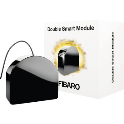 FIBARO Micromodule Commutateur Double Z-Wave+ (FGS-223) – Module Double Switch pour Domotique