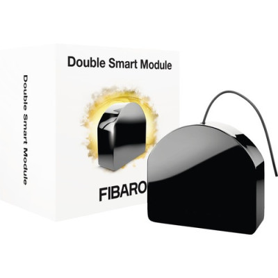 FIBARO Micromodule Commutateur Double Z-Wave+ (FGS-223) – Module Double Switch pour Domotique