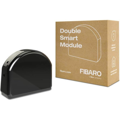 FIBARO Micromodule Commutateur Double Z-Wave+ (FGS-223) – Module Double Switch pour Domotique