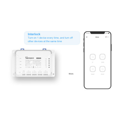 4CH Pro R3 Commutateur Intelligent sans fil WiFi  [Option: Tasmota]