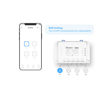 4CH Pro R3 Commutateur Intelligent sans fil WiFi  [Option: Tasmota]