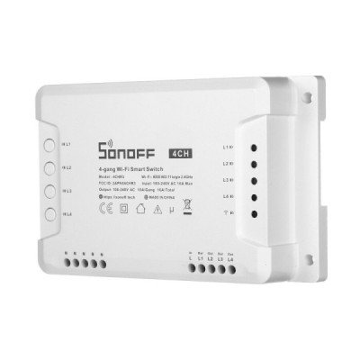 Sonoff 4CHR3 Interrupteur Connecté WiFi 4 Canaux [Option: Tasmota]