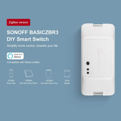 SONOFF BASICZBR3 – DIY ZigBee – Interrupteur Connecté  Compatible Alexa, Google Home, SmartThings [Option: Tasmota]