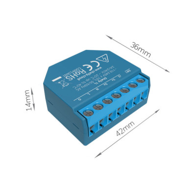 Shelly 1L – Relais Wi‑Fi Intelligent Sans Neutre pour Éclairage Connecté