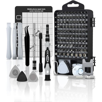 Ensemble Tournevis de Précision 122 en 1 – Kit Complet pour Réparation Électronique