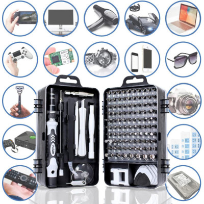 Ensemble Tournevis de Précision 122 en 1 – Kit Complet pour Réparation Électronique