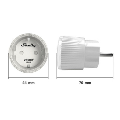 Shelly Plug S  – Prises Connectées Intelligentes avec Mesure de Puissance et Minuterie