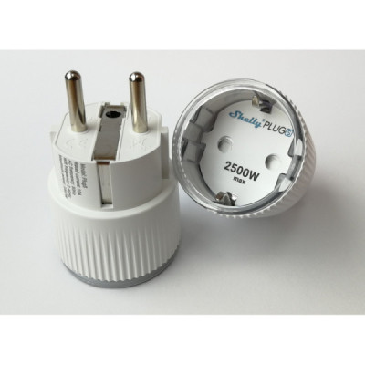Shelly Plug S  – Prises Connectées Intelligentes avec Mesure de Puissance et Minuterie