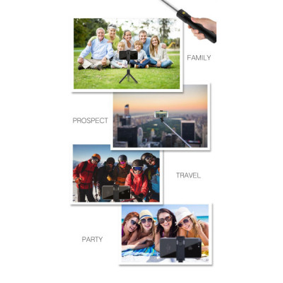 Perche à Selfie Stick Trépied Mobile 3 en 1 – Bluetooth, Extensible & Rotation 270°