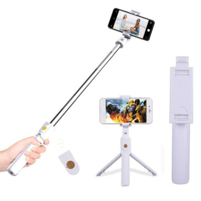 Perche à Selfie Stick Trépied Mobile 3 en 1 – Bluetooth, Extensible & Rotation 270°