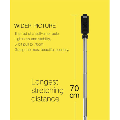 Perche à Selfie Stick Trépied Mobile 3 en 1 – Bluetooth, Extensible & Rotation 270°