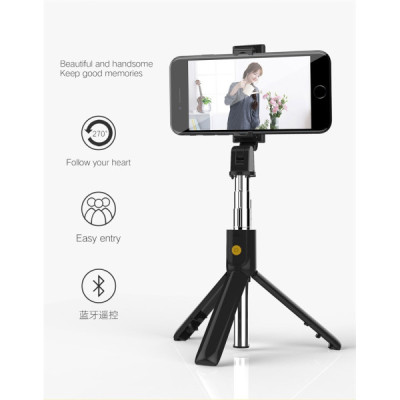 Perche à Selfie Stick Trépied Mobile 3 en 1 – Bluetooth, Extensible & Rotation 270°