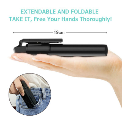Perche à Selfie Stick Trépied Mobile 3 en 1 – Bluetooth, Extensible & Rotation 270°