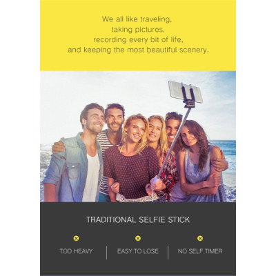 Perche à Selfie Stick Trépied Mobile 3 en 1 – Bluetooth, Extensible & Rotation 270°