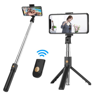 Perche à Selfie Stick Trépied Mobile 3 en 1 – Bluetooth, Extensible & Rotation 270°