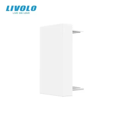 Plaque Aveugle 1/2 Livolo | Finition Blanche & Design Moderne