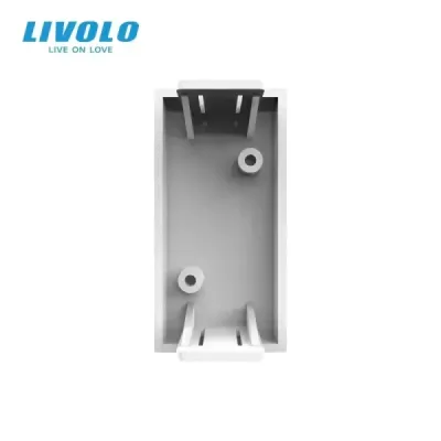 Plaque Aveugle 1/2 Livolo | Finition Blanche & Design Moderne