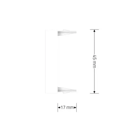Plaque Aveugle 1/2 Livolo | Finition Blanche & Design Moderne