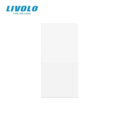 Plaque Aveugle 1/2 Livolo | Finition Blanche & Design Moderne