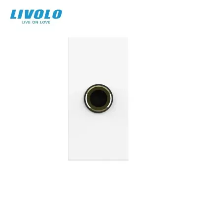 Prise Microphone Femelle Livolo | Design Moderne & Finition Verre | Installation Facile