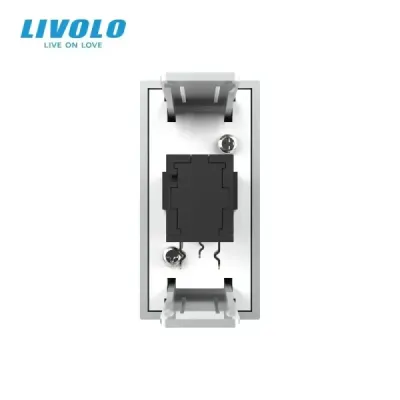 Prise Microphone Femelle Livolo | Design Moderne & Finition Verre | Installation Facile