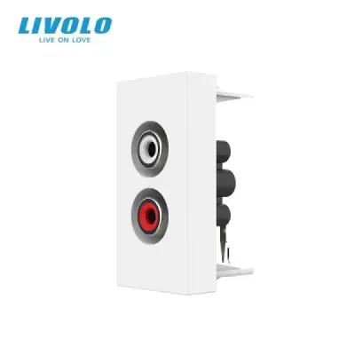Module Audio Cinch Livolo | Connexion Haut-parleur & Design Moderne