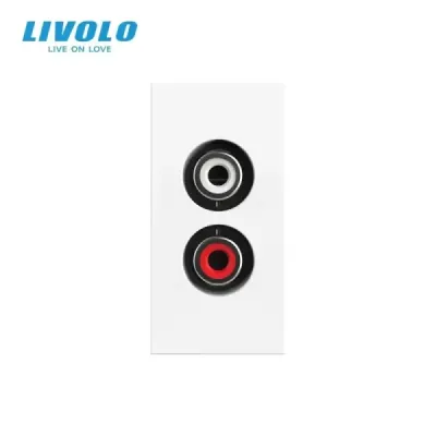 Module Audio Cinch Livolo | Connexion Haut-parleur & Design Moderne