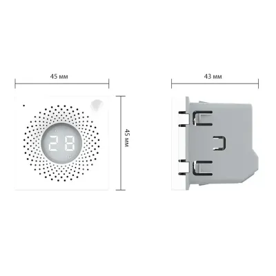 Module Capteur Température & Humidité ZigBee Livolo Blanc | VL-FCEZ-2WP