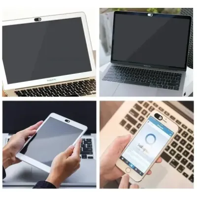Ensemble de 3 Cache-Webcams TEA224 – Protection adhésive pour PC et Smartphones