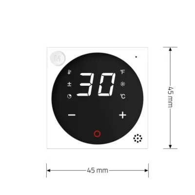 Thermostat Blanc EC-Control Livolo | Régulation Intelligente de Température