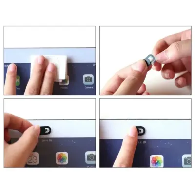 Ensemble de 3 Cache-Webcams TEA224 – Protection adhésive pour PC et Smartphones
