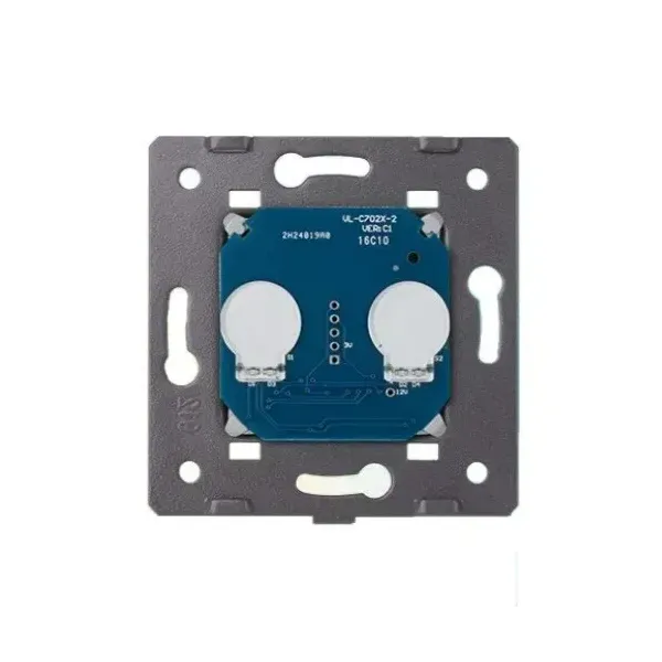 Livolo | Module Interrupteur Tactile 2 Voies VL‑C702 – Design Moderne (module seul, sans cache en verre)