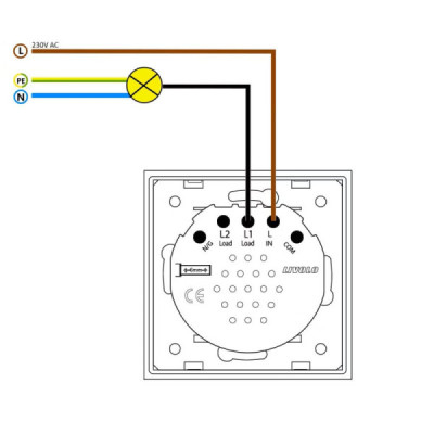 Module Dimmer Tactile 1 Voie VL‑C701D Livolo | Gradation & Design Moderne