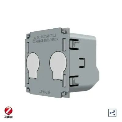Module Interrupteur Double/Croisé ZigBee VL‑C702SZ Livolo | Commande Tactile & Domotique Moderne