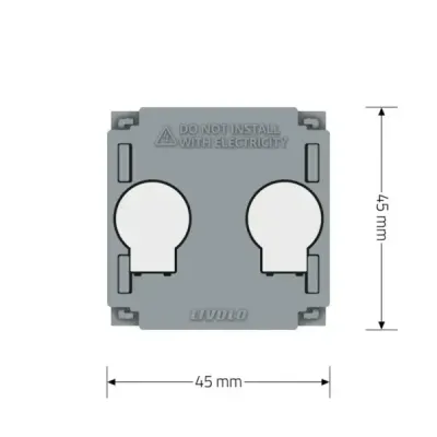Module Interrupteur Double/Croisé ZigBee VL‑C702SZ Livolo | Commande Tactile & Domotique Moderne