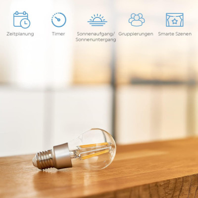 Shelly Vintage A60 Ampoule Wi-Fi avec variateur et contrôle de l'alimentation |Compatible Alexa et Google Home