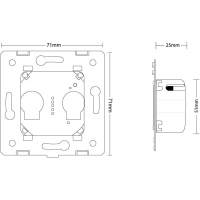 Livolo VL-C702WR – Interrupteur Tactile Store Électrique | Télécommande & Design