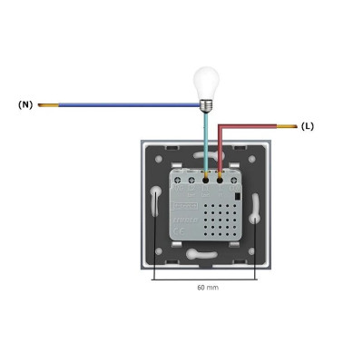 Interrupteur Tactile Livolo 722100311 - Design Élégant et Sécurité IP44