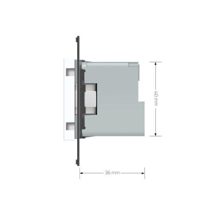 Module de Prise Murale Intelligent ZigBee Livolo Blanc – VL-FCTC16AZ-2WP