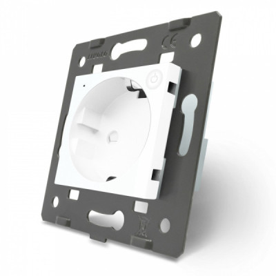 Module de Prise Murale Intelligent ZigBee Livolo Blanc – VL-FCTC16AZ-2WP