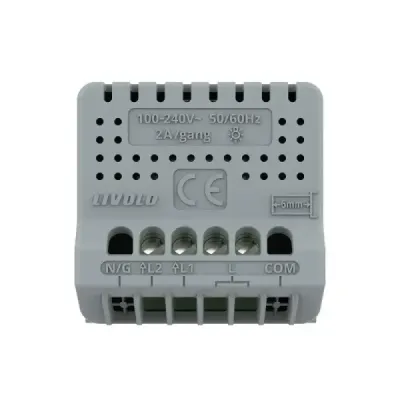 Interrupteur Tactile 2 Gang 2 Voies Livolo Sense Blanc (722000411) – Design Moderne et Performance