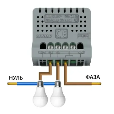 Interrupteur Tactile 2 Gang Livolo Sense Blanc (722000211) – Contrôle d’Éclairage Intuitif