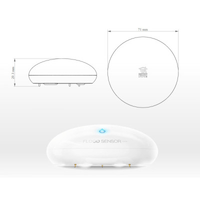 Fibaro Flood Sensor - Détecteur d’Inondation et de Température Intelligent | Sécurité Domotique