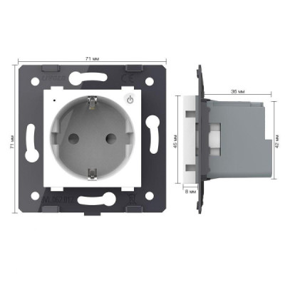 Transformez votre prise classique en un point de contrôle intelligent avec la prise connectée ZigBee LIVOLO VL-C7ZBED-11. Compat