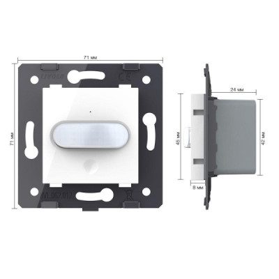 LIVOLO VL-FCUZ-2WP - Capteur de Mouvement PIR ZigBee | Domotique & Maison Connectée