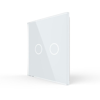 Offrez une finition élégante à votre interrupteur tactile double avec la plaque en verre trempé Livolo (Réf. C7-C2-11). Halo lum