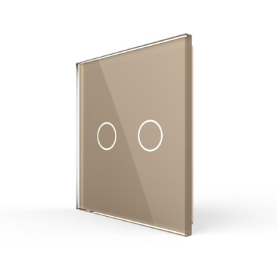 Offrez une finition élégante à votre interrupteur tactile double avec la plaque en verre trempé Livolo (Réf. C7-C2-13). Halo lum