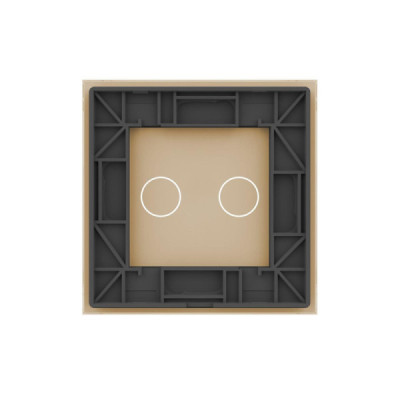 Offrez une finition élégante à votre interrupteur tactile double avec la plaque en verre trempé Livolo (Réf. C7-C2-13). Halo lum